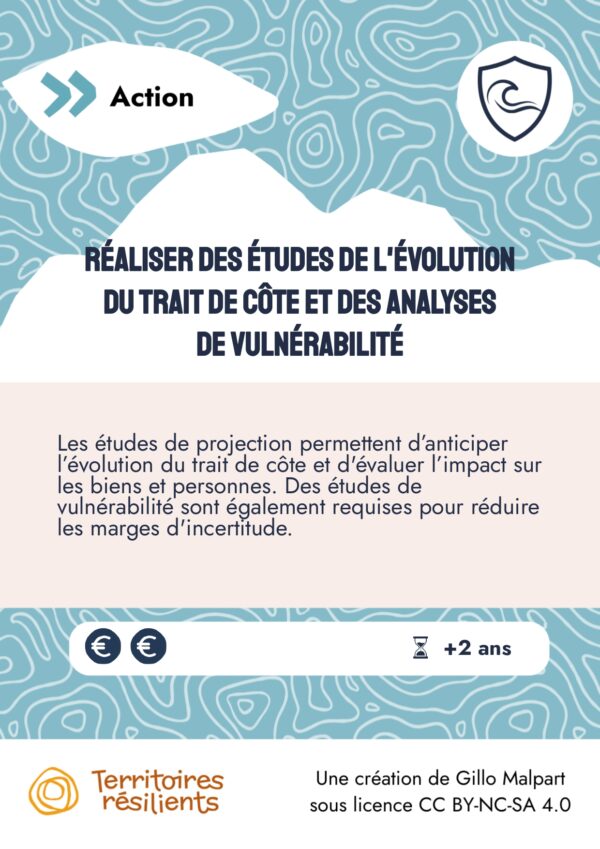 Réaliser des études de l'évolution du trait de côte et des analyses de vulnérabilité