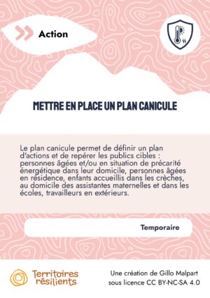Mettre en place un plan canicule