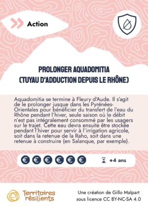 PO31-Prolonger Aquadomitia (tuyau d'adduction depuis le Rhône)_Mavana