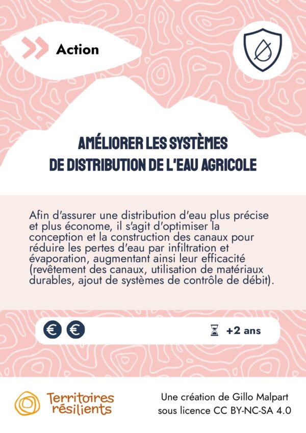 Améliorer les systèmes de distribution de l'eau agricole
