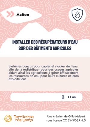 Installer des récupérateurs d'eau sur des bâtiments agricoles