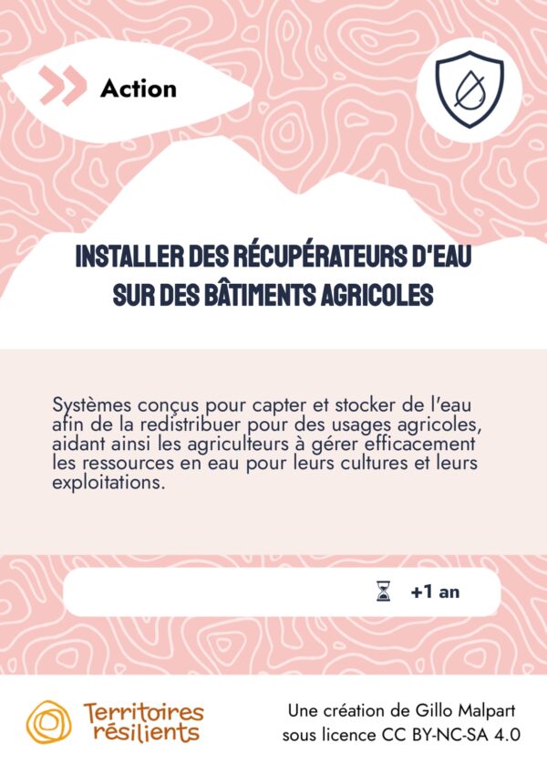 Installer des récupérateurs d'eau sur des bâtiments agricoles