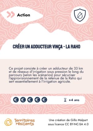 Créer un adducteur Vinça - La Raho