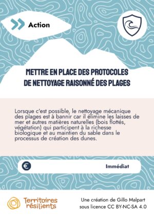 Mettre en place des protocoles de nettoyage raisonné des plages
