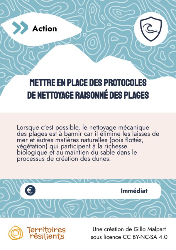Mettre en place des protocoles de nettoyage raisonné des plages