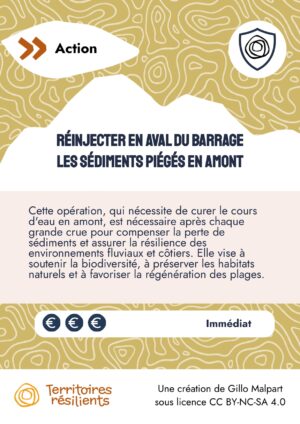 Réinjecter en aval du barrage les sédiments piégés en amont