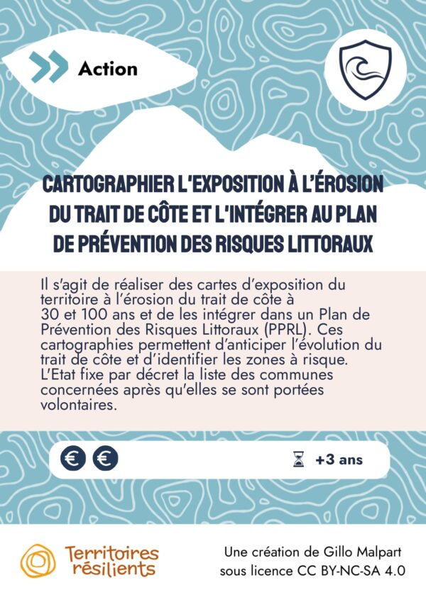 Cartographier l'exposition à l’érosion du trait de côte et l'intégrer au Plan de Prévention des Risques Littoraux