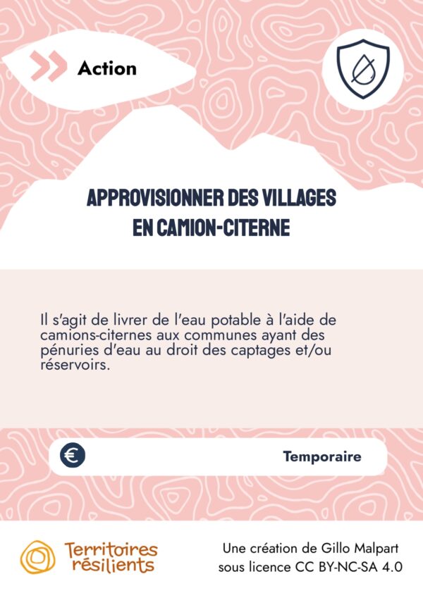 Approvisionner des villages en camion-citerne