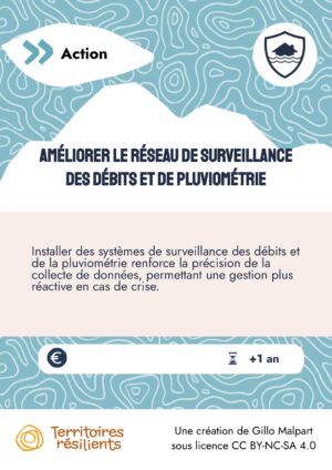 Améliorer le réseau de surveillance des débits et de pluviométrie