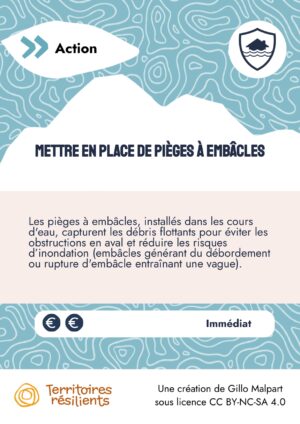 Mettre en place de pièges à embâcles