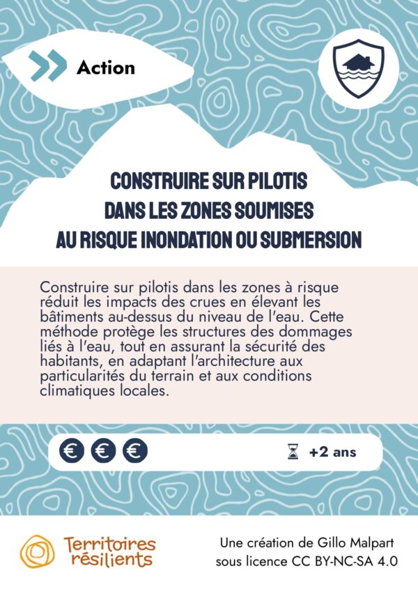 Construire sur pilotis dans les zones soumises au risque inondation ou submersion