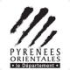 Logo Pyrénées Orientales sur fond blanc